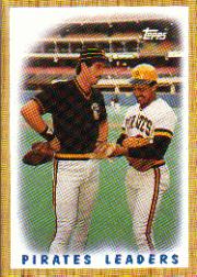 1987 Topps Baseball Cards      131     Pirates Team#{(Sid Bream and#{Tony Pena)